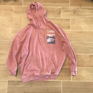 National Geographic pink hoodie